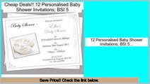 Consumer Reviews 12 Personalised Baby Shower Invitations; BSI 5