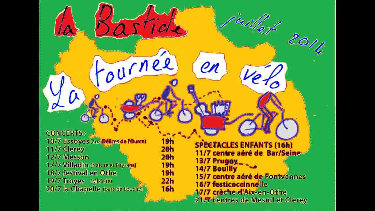 tournée en vélo 2014