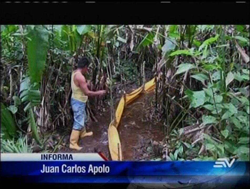 Ocho familias afectadas por nuevo derrame de crudo en Sucumbíos