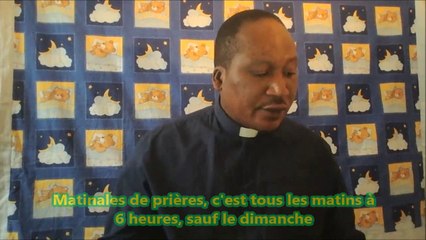 MATINALE DE PRIERE DU 24 JUILLET 2014