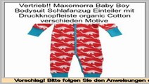 Am besten bewertet Maxomorra Baby Boy Bodysuit Schlafanzug Einteiler mit Druckknopfleiste organic Cotton verschieden Motive