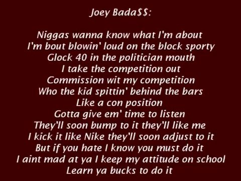Joey Bada$$ ft. CJ Fly - Hardknock (Lyrics / Paroles)