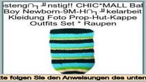 Preise vergleichen CHIC*MALL Baby Boy Newborn-9M-H�kelarbeit Kleidung Foto Prop-Hut-Kappe Outfits Set * Raupen