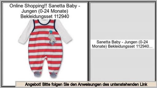 Die besten Angebote Sanetta Baby - Jungen (0-24 Monate) Bekleidungsset 112940