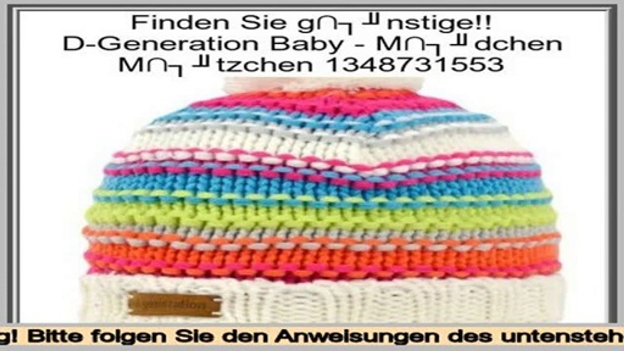 supermarkt D-Generation Baby - M�dchen M�tzchen 1348731553
