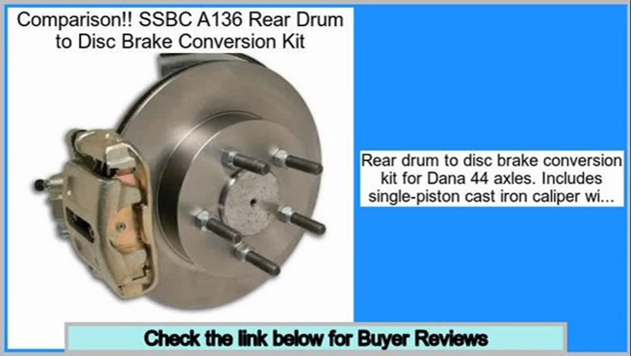 Best SSBC A136 Rear Drum to Disc Brake Conversion Kit