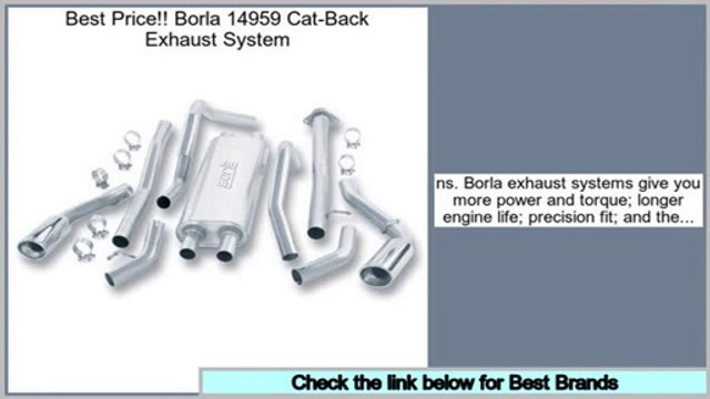 Best Value Borla 14959 Cat-Back Exhaust System
