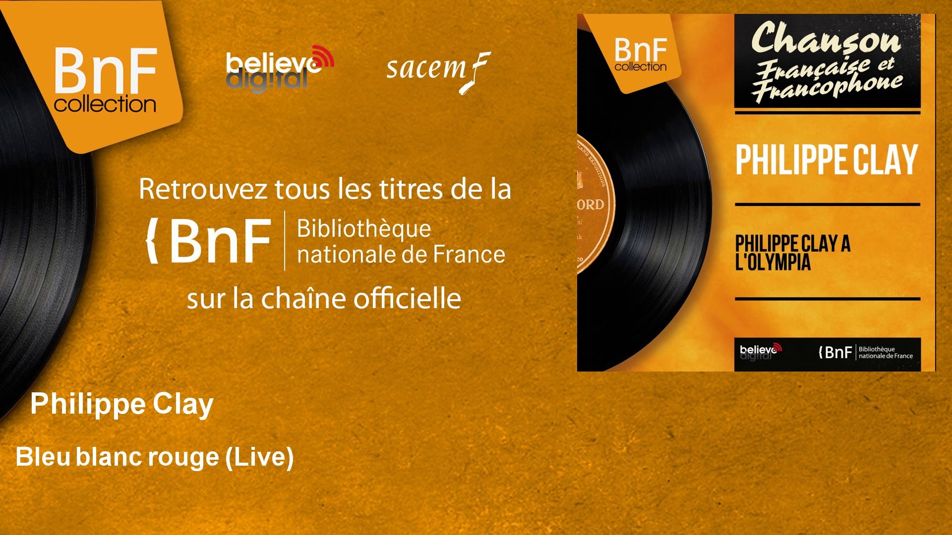 Philippe Clay - Bleu blanc rouge - Live - feat. Franck Dervieux et son  orchestre - Vidéo Dailymotion