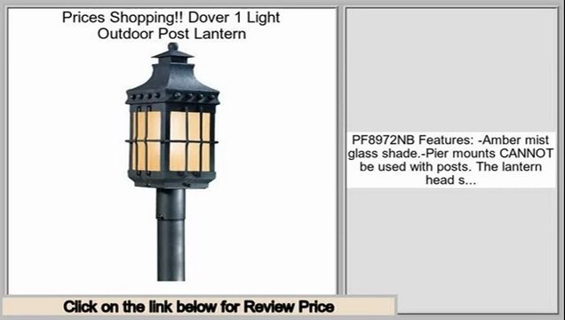 Low Cost Dover 1 Light Outdoor Post Lantern