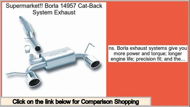 Clearance Borla 14957 Cat-Back System Exhaust