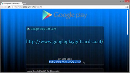 Gratuit Google Play Carte Cadeau - Free Google Play Gift Card 2015
