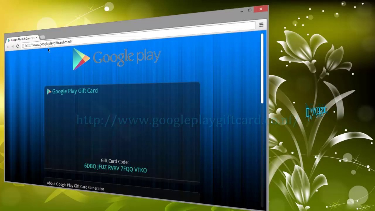 Gratuit Google Play carte-cadeau 2015