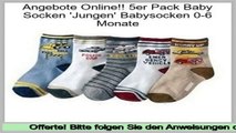 Niedrige Preise 5er Pack Baby Socken 'Jungen' Babysocken 0-6 Monate