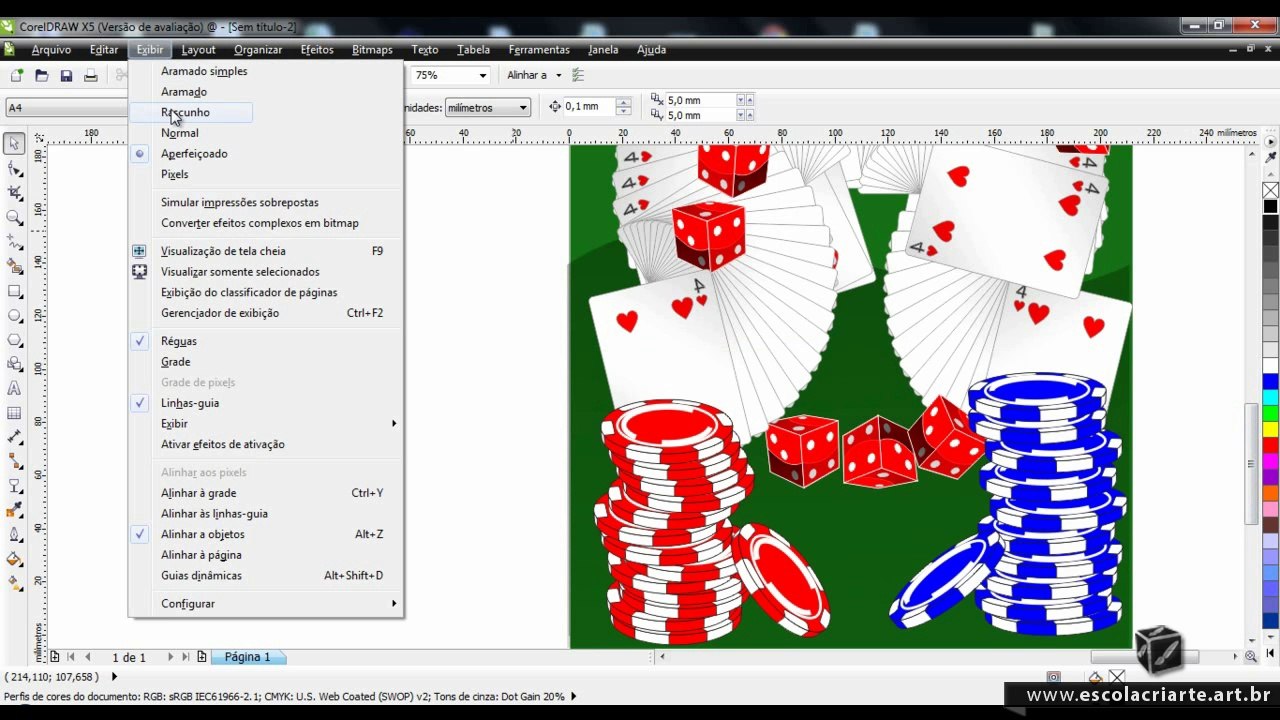 Curso de Corel Draw X5 aula 58 - impressao