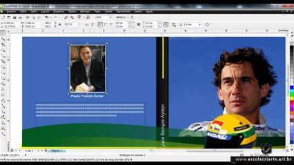 Curso de Corel Draw X5 aula 60 - Capa de Livro