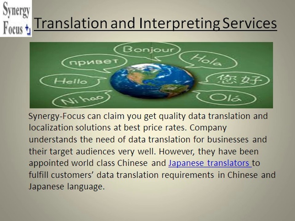 Language translation service