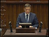 Poseł Marek Niedbała - Wystąpienie z dnia 22 lipca 2014 roku.