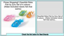 Clearance Clownfish Robo Fish by Zuru Set of 4 colours - (Water Activated robotic fish that swims)