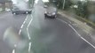 So impressive Cycle Crash -  Face to face with a car!