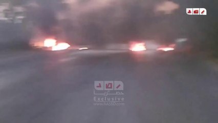 شبكة رصد | RASSD - مجهولون يقطعون طريق مصر اسوان الزراعي اعتراضا على غلاء الاسعار