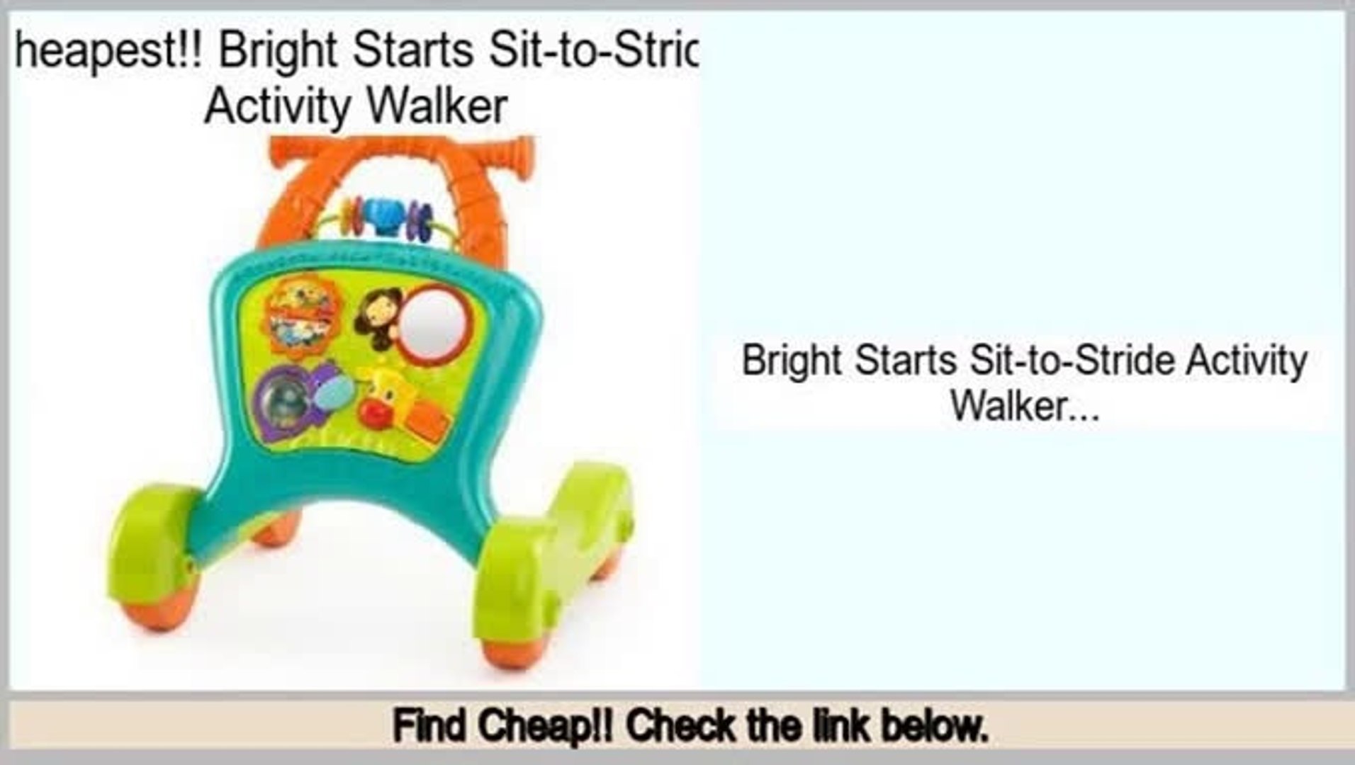 bright starts sit to stride activity walker