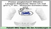 Angebote der Website Mikalino Langarm Babybody Wenn ich mal gro� bin.. Motorrad Schwarz-blau print