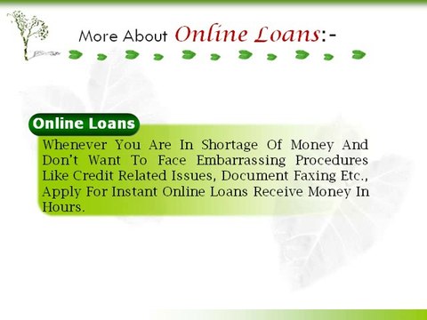 Instant Cash Loans Online- Immediate Solution for Urgent Financial Troubles