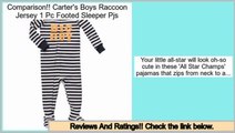 Discount Carter's Boys Raccoon Jersey 1 Pc Footed Sleeper Pjs