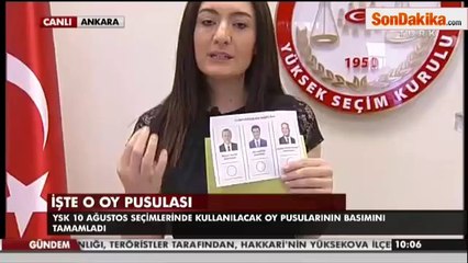 Cumhurbaşkanlığı Oy Pusulası Gün Yüzüne Çıktı