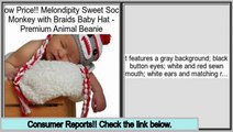 Daily Deal Melondipity Sweet Sock Monkey with Braids Baby Hat - Premium Animal Beanie