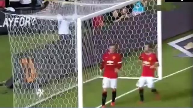Wayne Rooney Epic Goal ~ LA Galaxy vs Manchester United 0-3 Friendly Match 2014