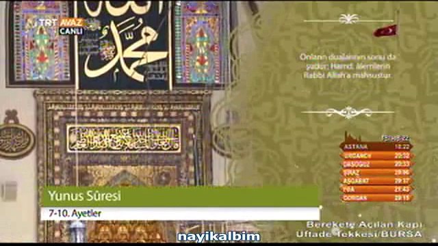 Recep Altaş Yunus suresi Ramazan 2014