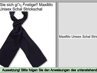 beste MaxiMo Unisex Schal Strickschal