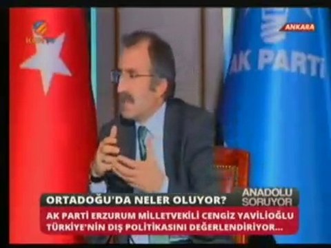AK Parti milletvekili Cengiz Yavioğlu Anadolu Soruyor Progamında Soruları Yanıtlıyor: Gazze, Köşk Seçimi