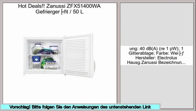 effizient Zanussi ZFX51400WA Gefriergerät / 50 L