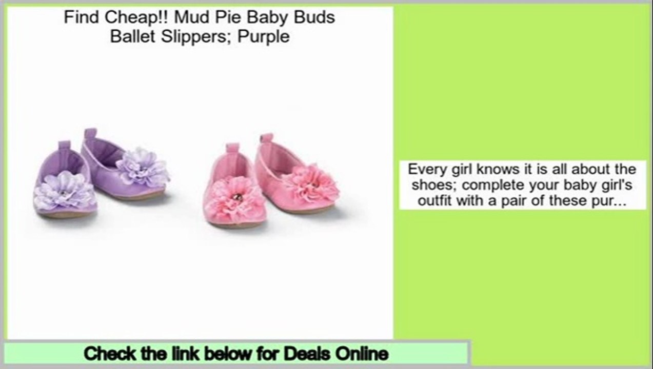 Reports Best Mud Pie Baby Buds Ballet Slippers; Purple