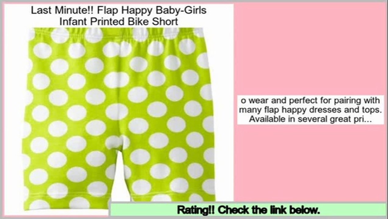 Reviews Best Flap Happy Baby-Girls Infant Printed Bike Short