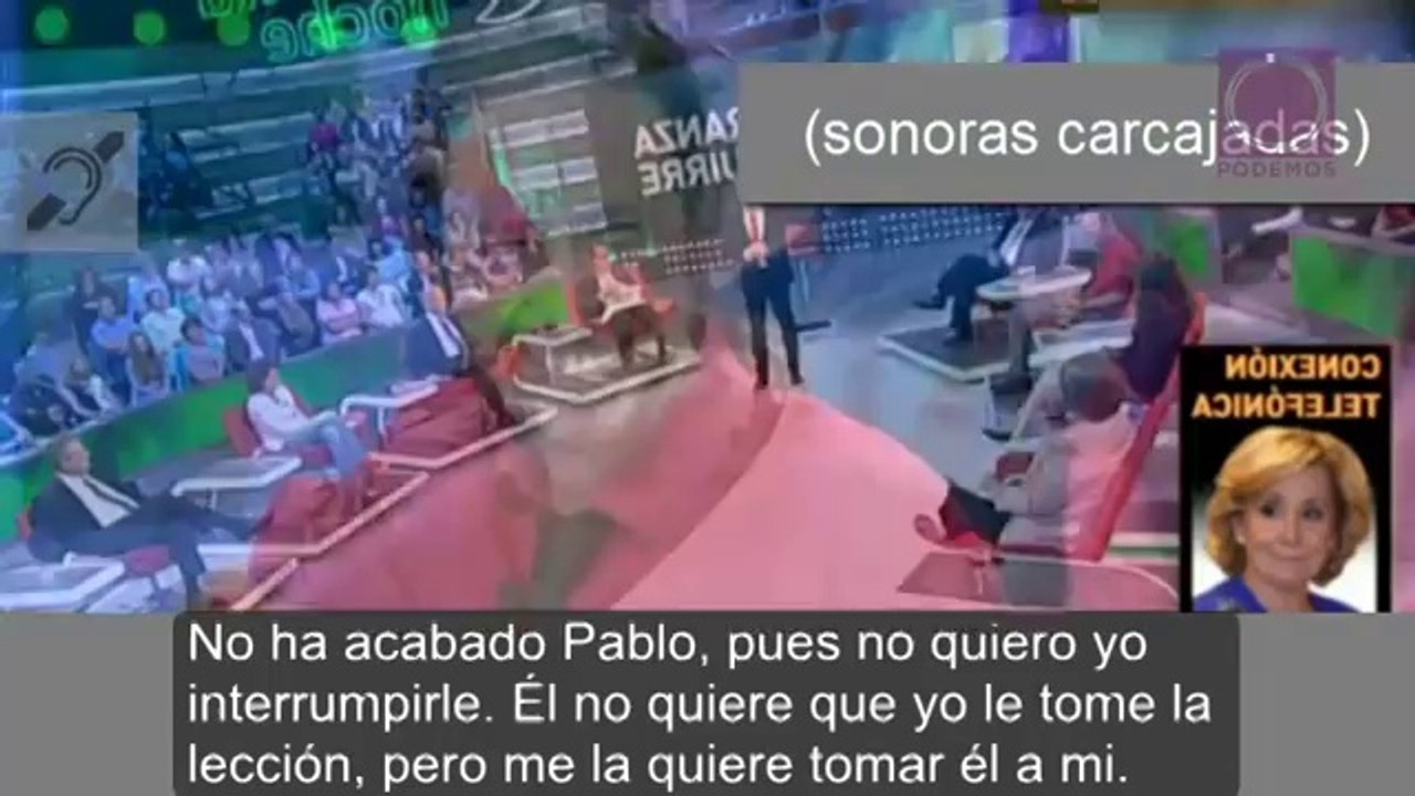 Pablo Iglesias VS Esperanza Aguirre "Repita conmigo"