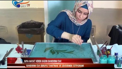 SUYA HAYAT VEREN KADIN BANDIRMA'DA!