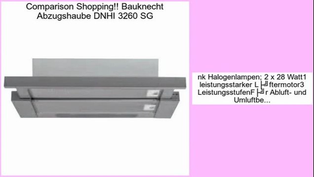 G�nstige Angebote Bauknecht Abzugshaube DNHI 3260 SG