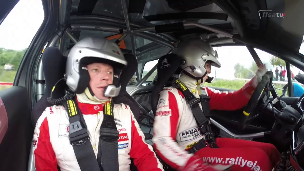 Le pilote Rallye Jeunes FFSA Yohan Rossel en caméra embarquée