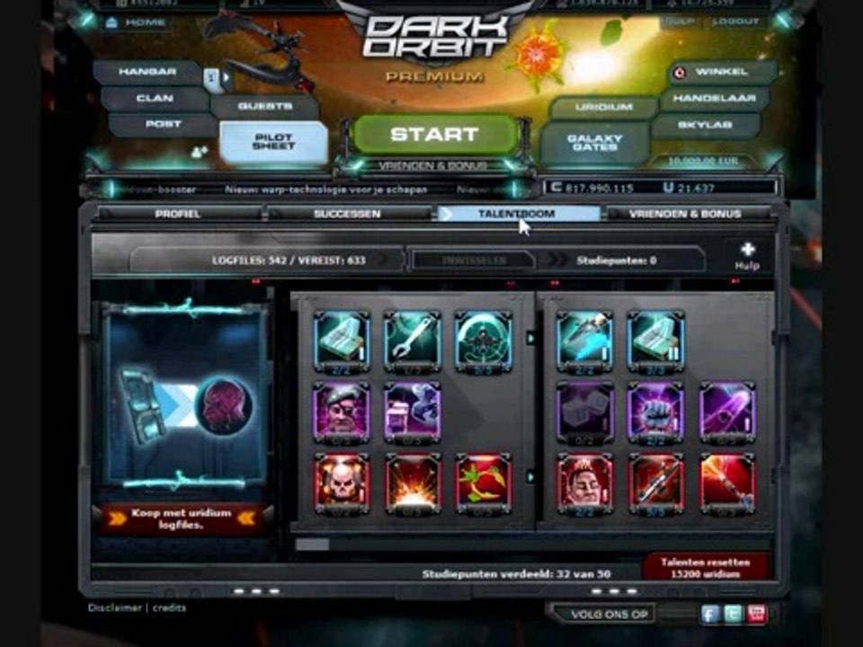 PlayerUp.com - Buy Sell Accounts - Dark Orbit Account For sale - Full LF4 - Havoc - Iris - Zeus - Apis - Global 7 - Te Koop - GL7(1)