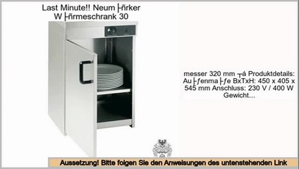 Preise vergleichen Neumärker Wärmeschrank 30
