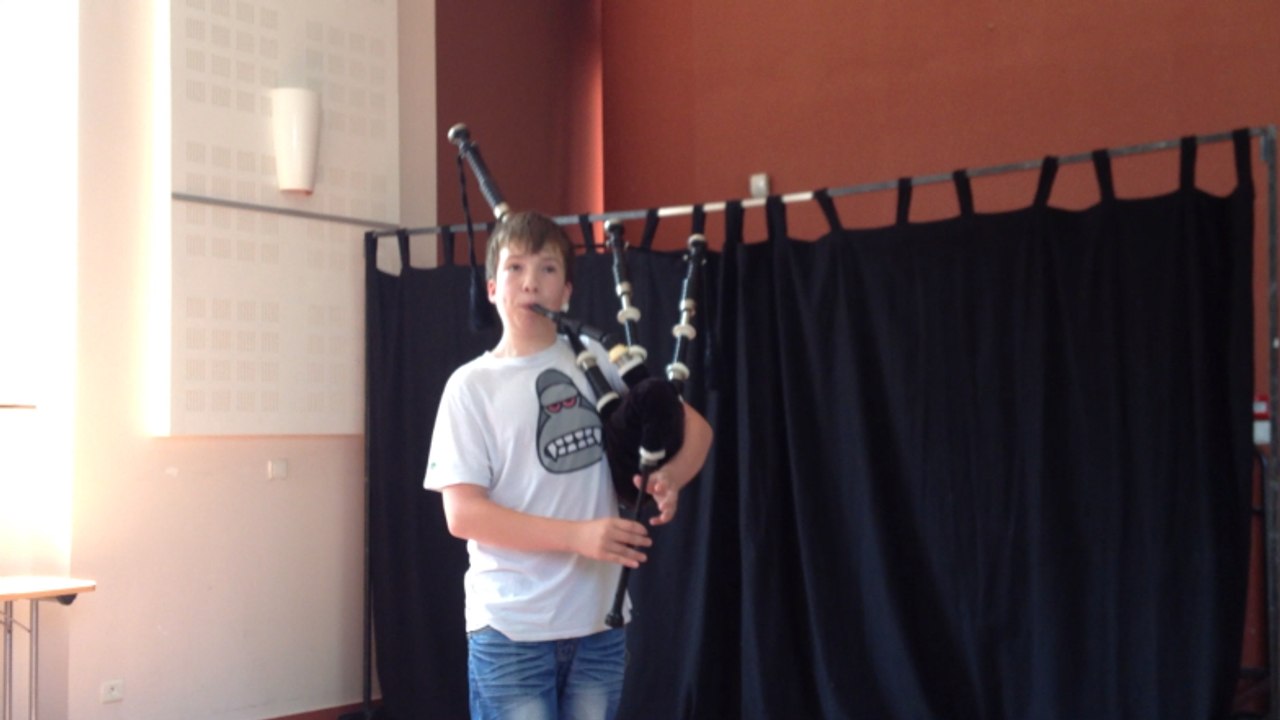 Le concours de cornemuse des jeunes