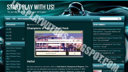 Champions of Regnum Gold Hack