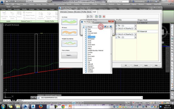 Tutoriales RG - AutoCAD Civil 3D 2014 - 35-HATCH ENTRE PERFILES