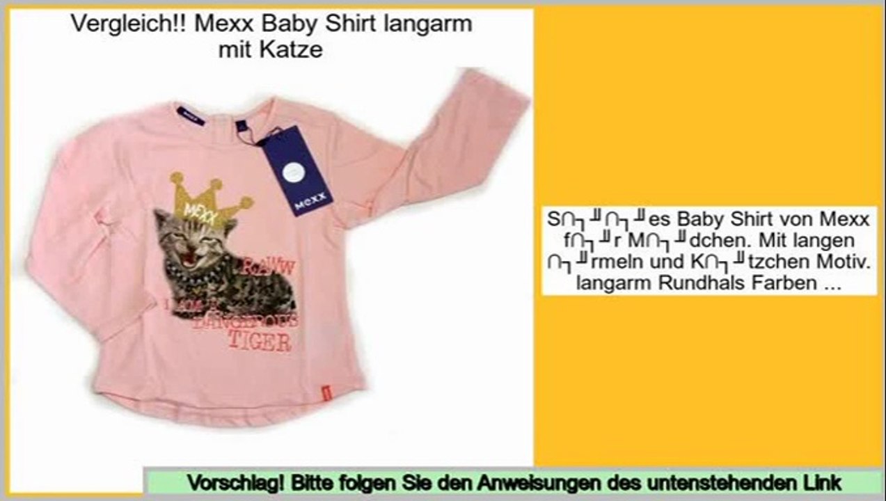 Berichte Bewertungen Mexx Baby Shirt langarm mit Katze