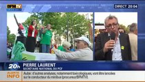 P. Laurent en direct de la manifestation de solidarité avec la Palestine le 23/07/2014