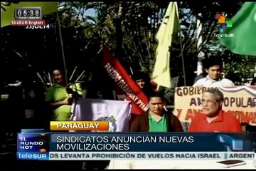 Download Video: Paraguayos se movilizan en rechazo de políticas de Horacio Cartes