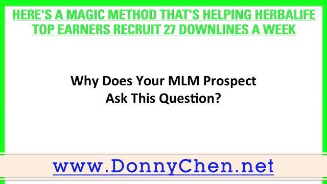 Here's A Magic Method That's Helping Herbalife Singapore Top Earners Recruit 27 Downlines A Week